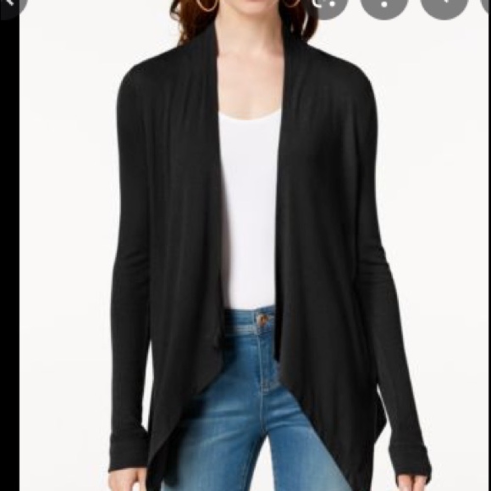 Simple Black Cardigan- Warm and thick material!!